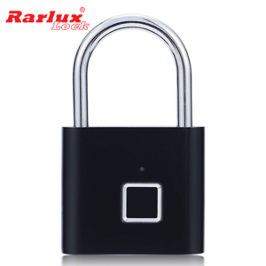 Factory Electronic USB finger print padlock USB Charging Portable Zinc Alloy Smart Padlock with 10 Sets Fingerprints