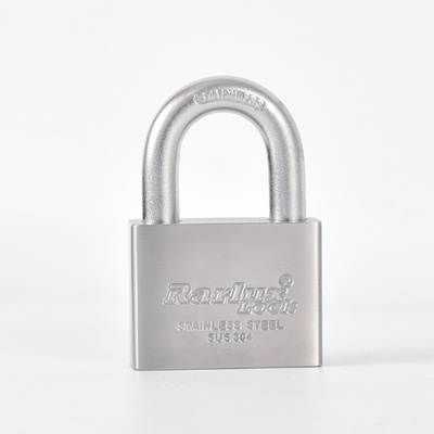 Rarlux Stainless steel square type disc padlock anti-theft Safety Rust proof Stainless Steel Padlock