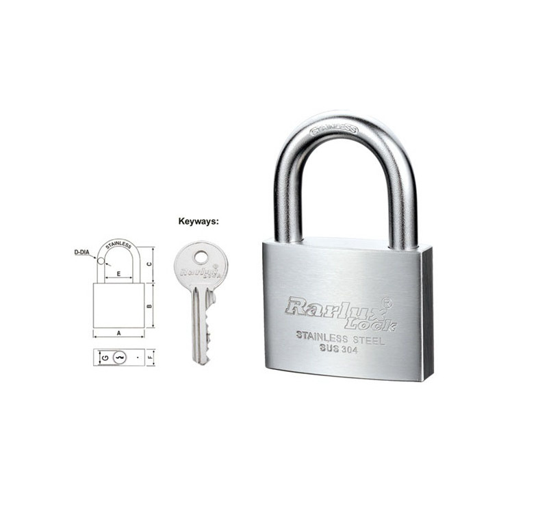 Rarlux Custom Anti-cut candado custom heavy duty Rarlux Stainless Steel Padlock