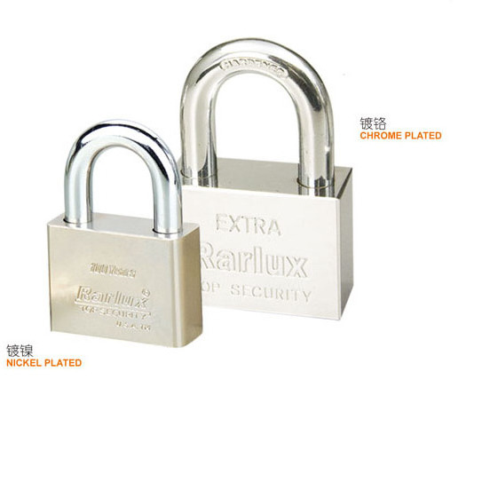 Rarlux 25-70mm High security anti-rust iron body with chrome plated Square Iron Padlock