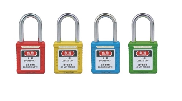 Rarlux security padlock colorful industrial long steel shackle lockout padlock durable security lock