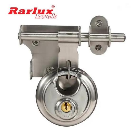 Rarlux Hot Sale Disc Padlock Heavy Duty Waterproof Anti-theft Stainless Steel Round Disc Door Padlocks  for Storage, Gym, School