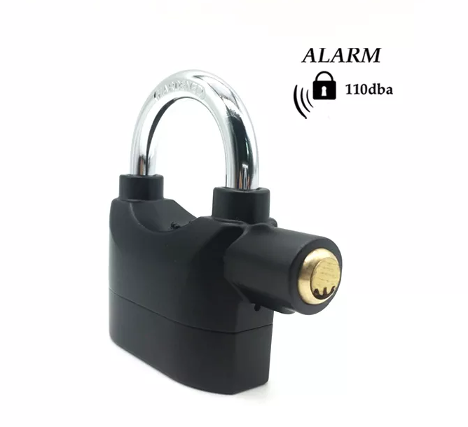 high quality aluminum siren alarm padlock 110db with door