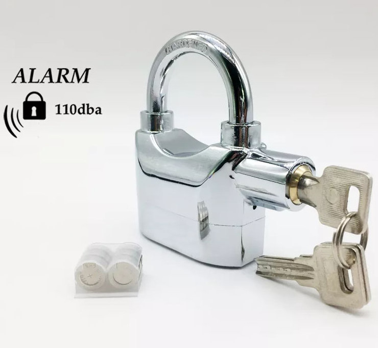 Rarlux  110db alarm lock hiigh security waterproof and reliable siren alarm padlock