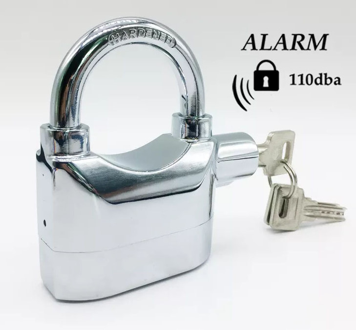 Rarlux  110db alarm lock hiigh security waterproof and reliable siren alarm padlock