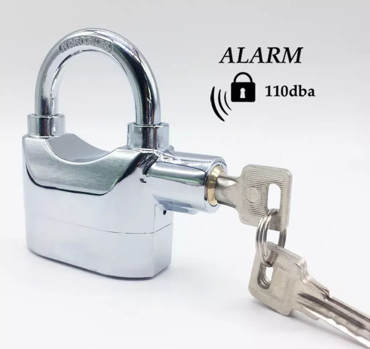 Rarlux  110db alarm lock hiigh security waterproof and reliable siren alarm padlock