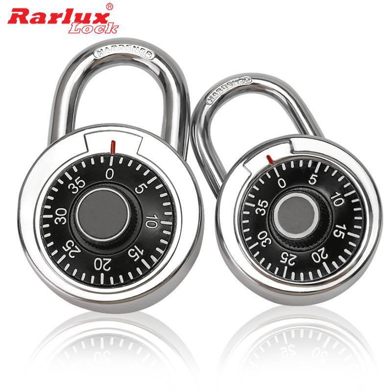 Round combination padlock with master key black color with 7mm shackle school lock Gym padlock