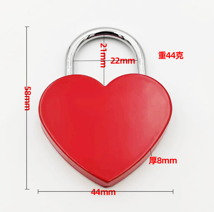 Rarlux Top Quality Colorful Heart Shape Padlock Love Locks For Wholesale and Valentines Day Gifts Padlock Factory