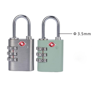 Rarlux Tsa Padlock 3 Digital password Luggage Bag Zinc Alloy lock body combination wheel A3 steel shackle combination padlock