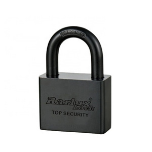 Rarlux 40-70mm High security waterproof solid padlock Iron body Electrophoretic staining black square iron padlock