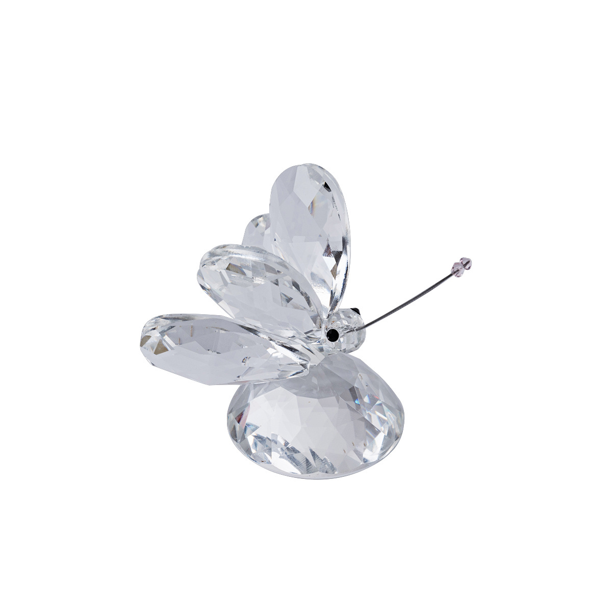 Crystal Flying Butterfly Glass Ornament Animal  Paperweight  Wedding Favors and Home Ornaments