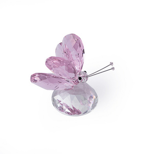 Crystal Flying Butterfly Glass Ornament Animal  Paperweight  Wedding Favors and Home Ornaments