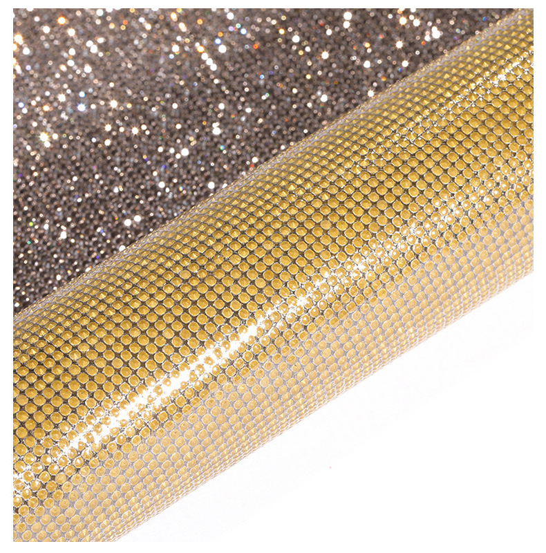 Wholesale Ss6 Glass Hot Fix Rhinestone 20*24cm Self-adhesive Rhinestone Mesh Sheets Crystal Stone