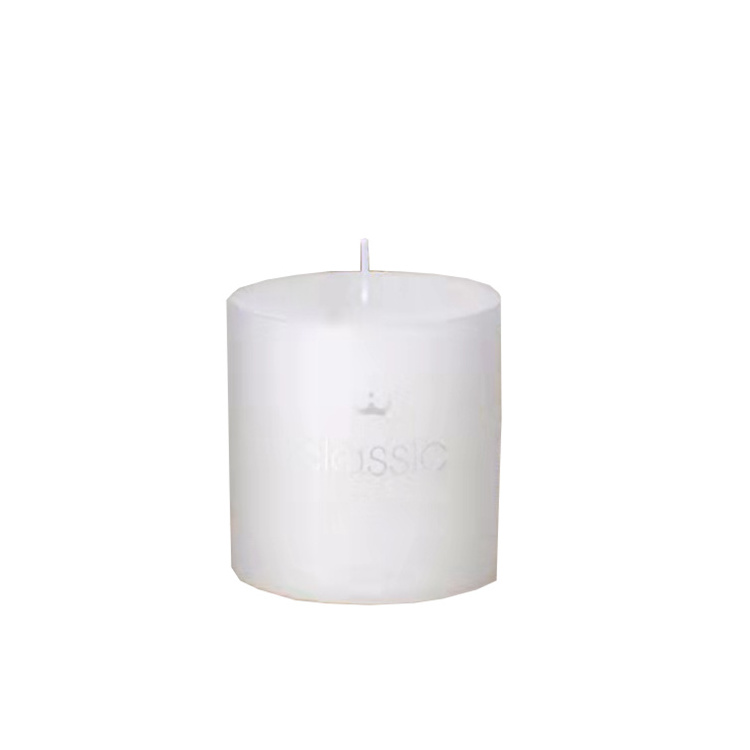 Wholesale bulk Good Quality White Tealight Candle Pressed Pillar candle