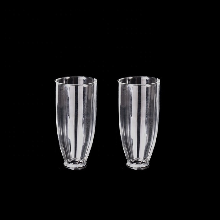 Mh-y094 Tall Pillar Clear Transparent Crystal Candle Holder Wedding Decoration Candle Glass Holder