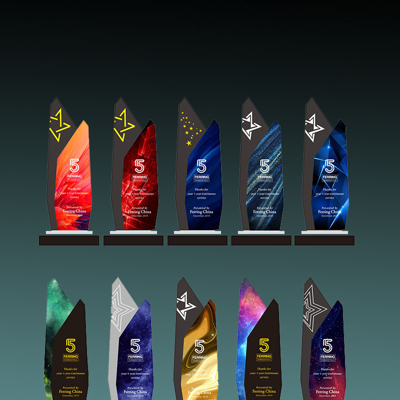 Wholesale K9 Blank Crystal Trophy Uv Printing Customized Champion Award Crystal Award Trophy