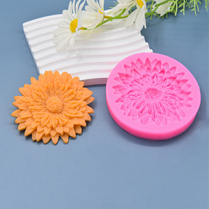 Factory Supplies Round Flower Shape DIY Decorating Tools Fondant Silicone Molds For Decorating Cakes