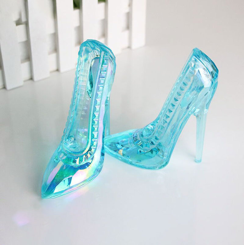 EU high quality christmas tree decoration ornaments acrylic high heel princess shoes