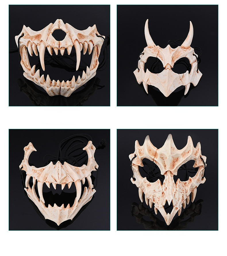 Japanese writer Kurado Dragon God mask two-dimensional cos resin mask Halloween performance props