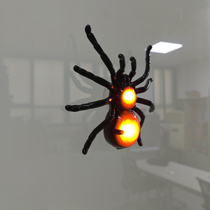 New Design Led Flashing Toys Kids Lights Up Toys Halloween Glowing Spiders Wall Decorations