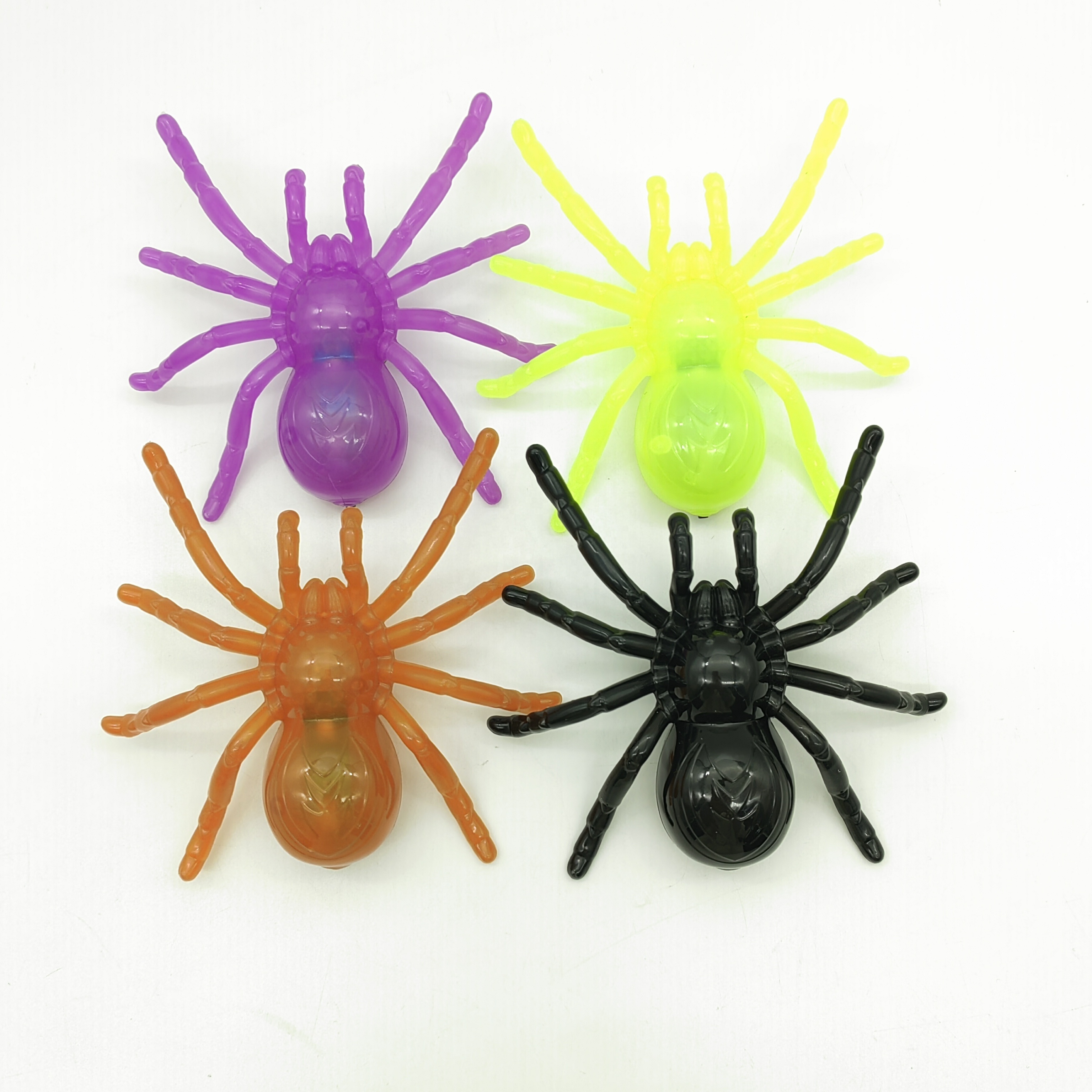 New Design Led Flashing Toys Kids Lights Up Toys Halloween Glowing Spiders Wall Decorations