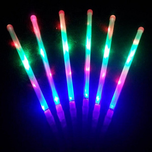 Factory direct sale LED flashing glow sticks multi color light stick for party wedding and concert