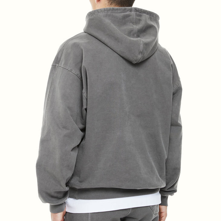 Men's 100% cotton Custom Logo blank drop shoulder Hoodies oversize pullover Heavyweight french terry hoodie for men Sweatshirt