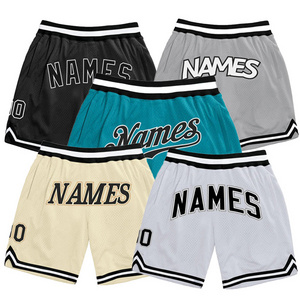 men's High Quality custom Name  Logo sports shorts running gym fitness Nets shorts basketball mesh shorts jogger wear for men