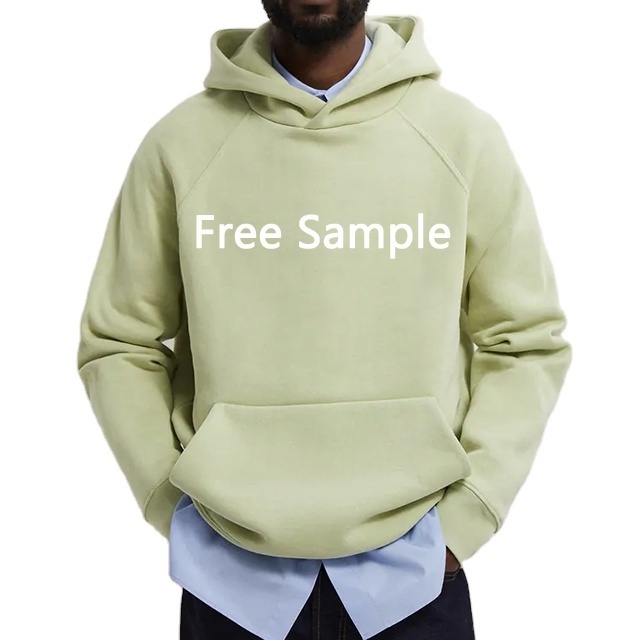 custom men's 100% cotton thick heavyweight fleece high quality oversize pullover streetwear raglan sleeve hoodie for men