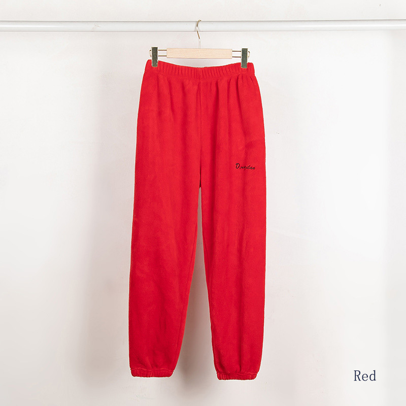 Wholesale And Customized Coral Velvet Pajama Pants Thick Fashion Warm Pants Home Casual Pants