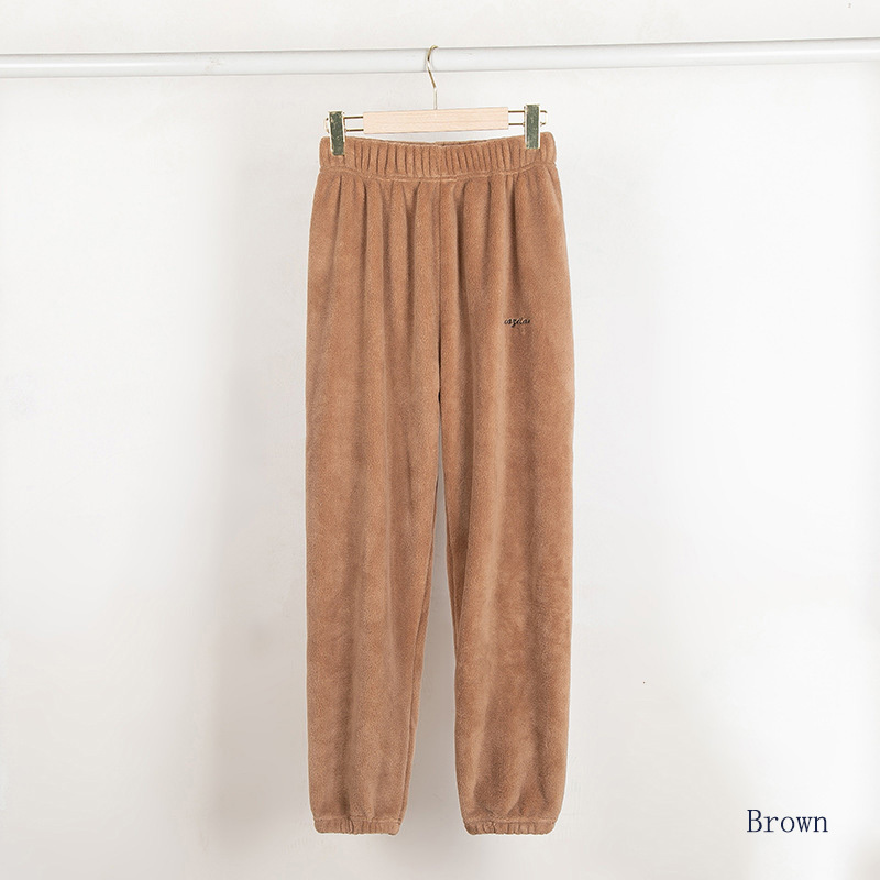 Wholesale And Customized Coral Velvet Pajama Pants Thick Fashion Warm Pants Home Casual Pants