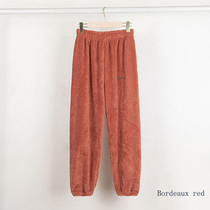 Wholesale And Customized Coral Velvet Pajama Pants Thick Fashion Warm Pants Home Casual Pants