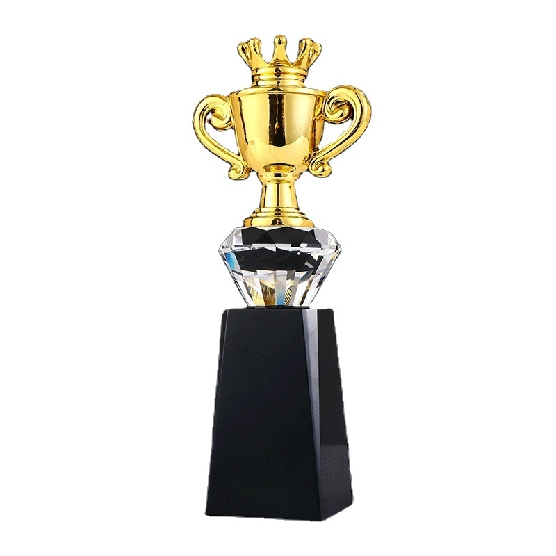 Wholesale Custom Trophies Awards Customized Blank Plaque Glass Star Metal Crystal Awards