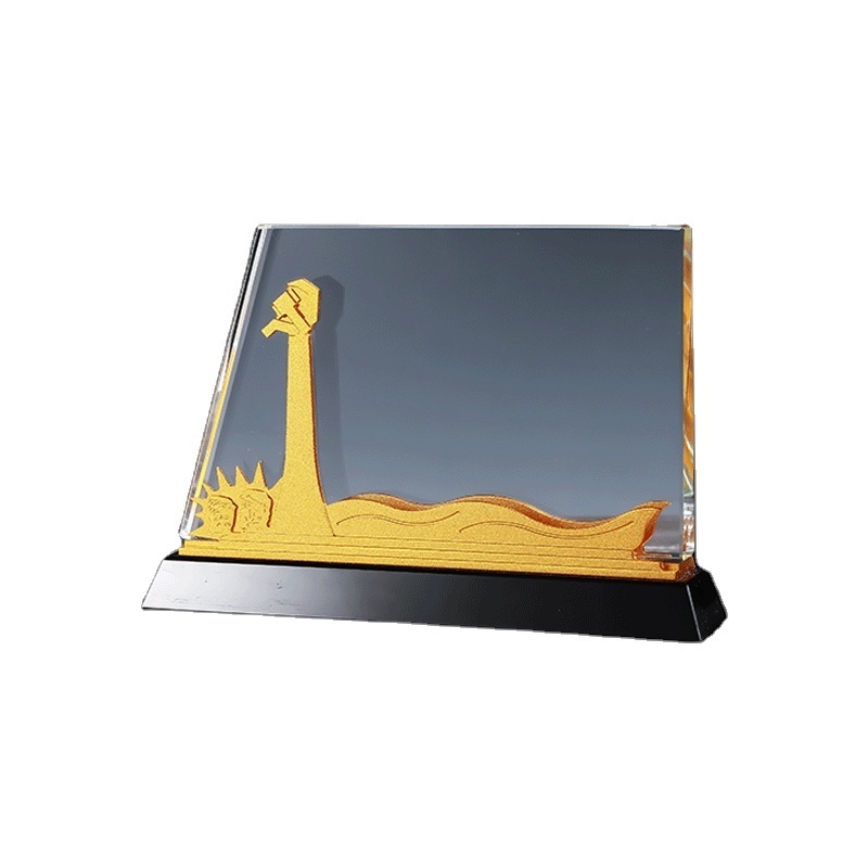 Wholesale Custom Trophies Awards Customized Blank Plaque Glass Star Metal Crystal Awards