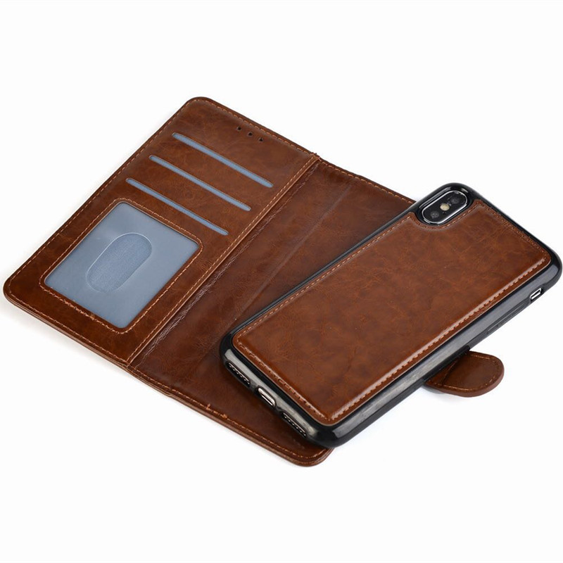 2018 CaseMe Best Selling Detachable Case For Alcatel ,Magnetic Leather Case Wallet Mobile Phone Case For Alcatel 1x Evolve