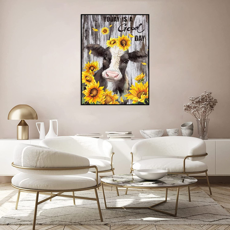 30*40cm New Cow Adult Diamond Sticker 5D Diamond Painting DIY Full Diamond Living Room Decorative Hanging Painting