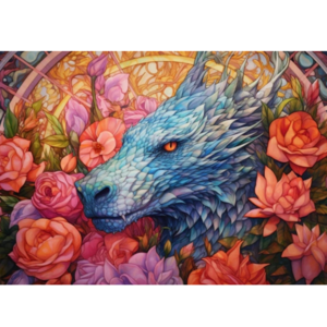 1pc DIY 5D Diamond Painting White Dragon Pattern 40*50cm Frame Suit Garden Embroidery Cross Stitch Picture Wall Decoration Art