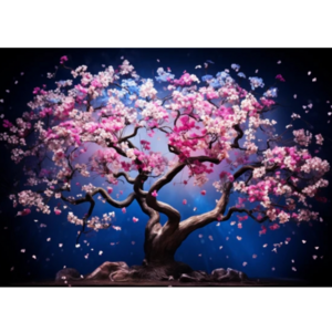 1pc DIY 5D Diamond Painting Art Craft 40*50cm Cherry Blossom Tree Pattern Embroidery Cross Stitch Picture Wall Decoration