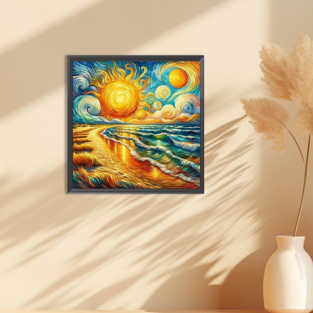 1PC 30x 30cm/11.8x 11.8in DIY 5D Starry Sky Diamond Painting Full Diamond Embroidery Cross Stitch Picture Wall Decoration Art