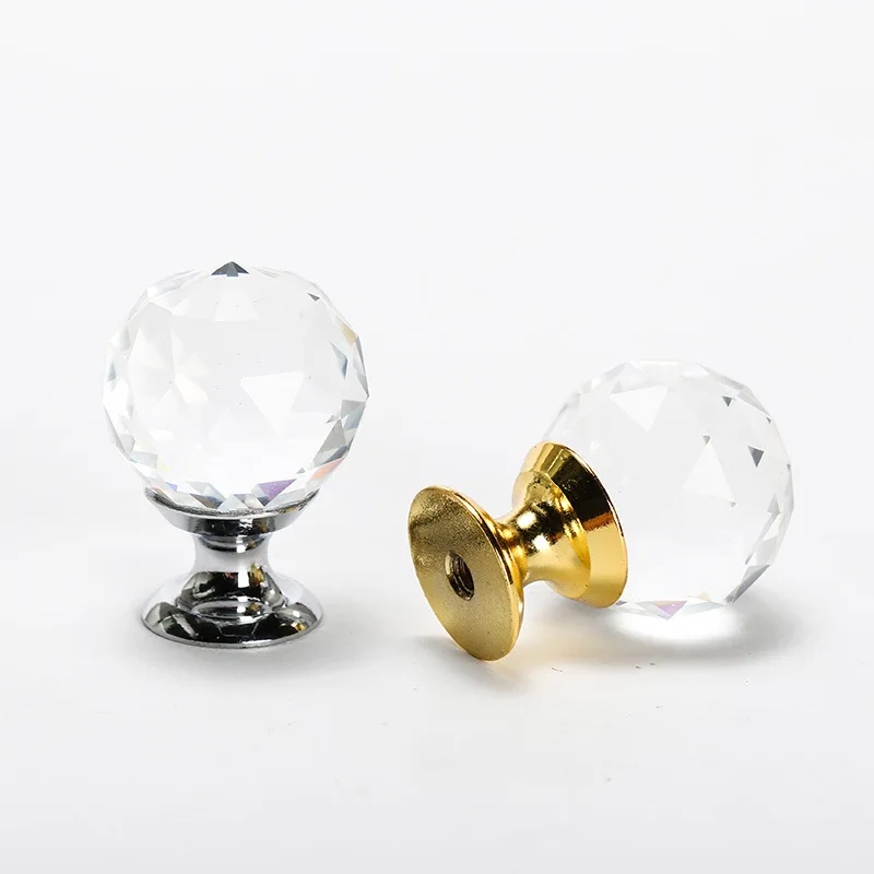 modern furniture hardware crystal drawer knob