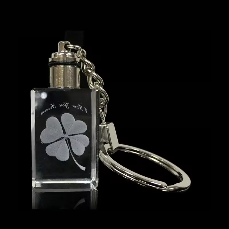 cheap wholesale k9 blank sublimation led crystal keychain custom big size car logo glass 3D laser crystal keychain for giveaways