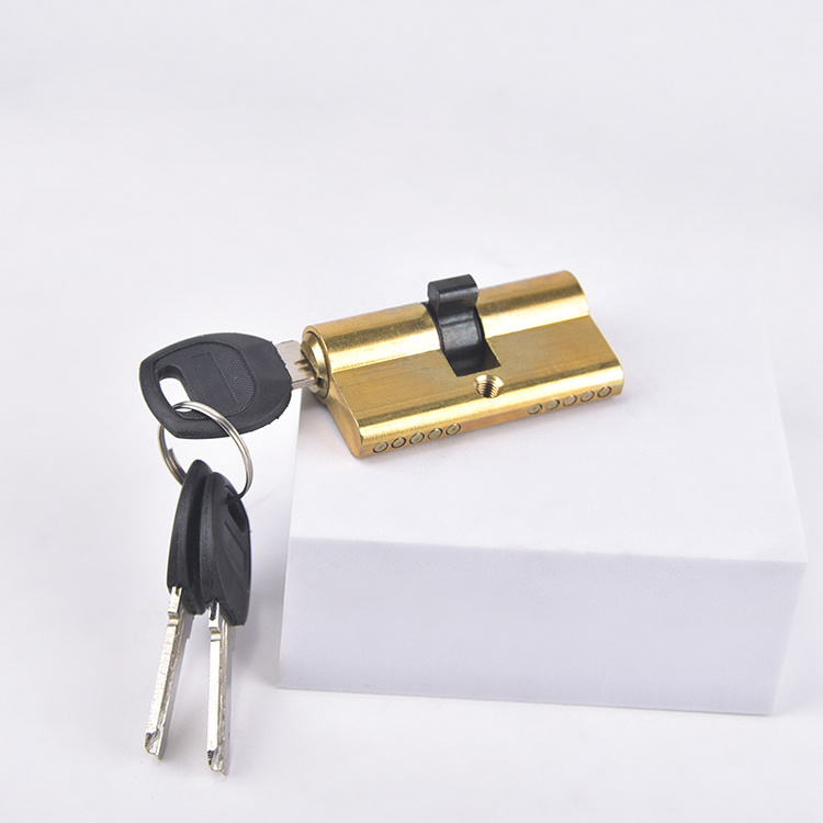 60 70 80 90MM Euro Profile Security Brass Master Key Lock Cylinder Solid Brass Mortise Lock Cylinder Padlock