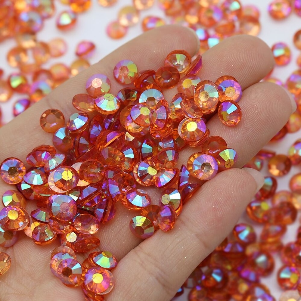 Yantuo Factory Price Transparent Back Resin Rhinestones Glue On Rhinestones For Tumblers,Nails