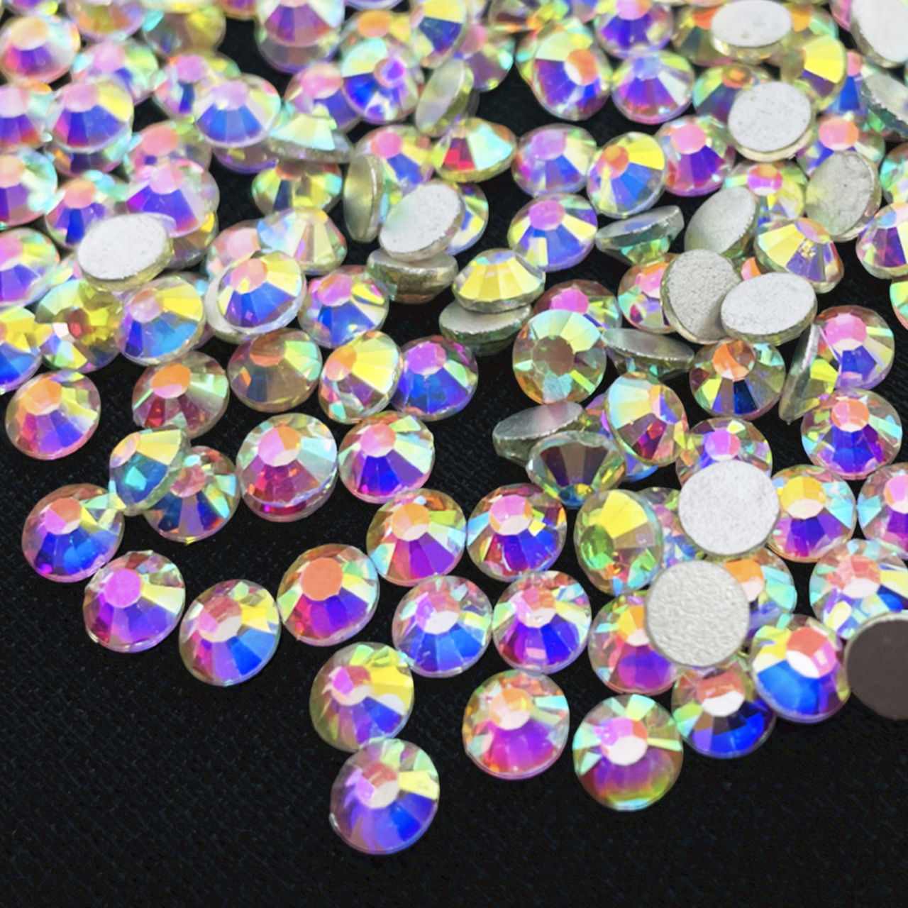 AB Non Hotfix Rhinestones Glitter Crystal Glue on Strass Diamond Rhinestones Bling Crystal Glass High Grade Formal 1 Bag