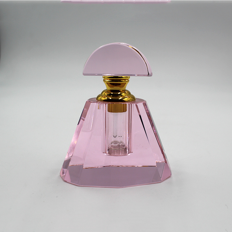 Wholesale Perfumes And Cosmetics Manufacture Diamond Shape AB Color Crystal Perfume Bottle For Gift