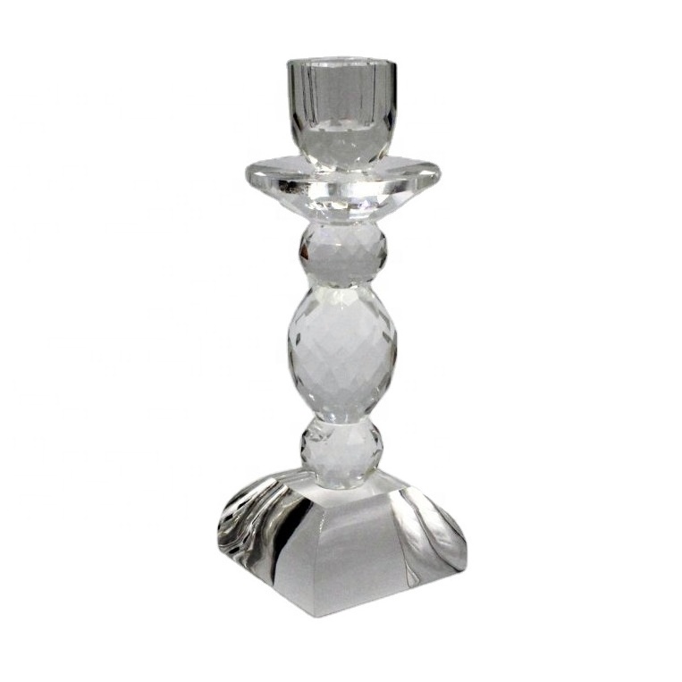 Wholesale k9 new design smart black & white tea light Mini tealight crystal glass candle holder