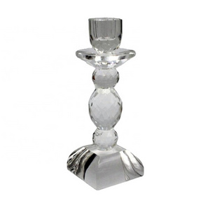 Wholesale k9 new design smart black & white tea light Mini tealight crystal glass candle holder