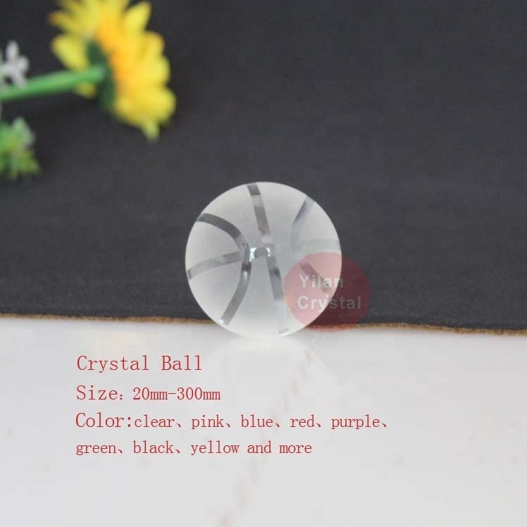 Popular Hot Sell Clear K9 Crystal Glass Basketball For Event's Souvenir