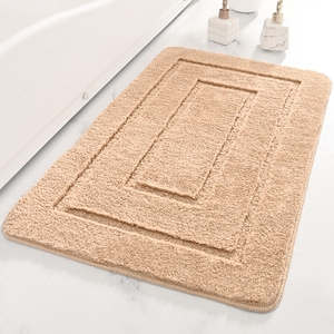 YFL Non-slip machine washable Bath Mat Shaggy Thick Fluffy Door Mat Home Entrance Welcome Doormats