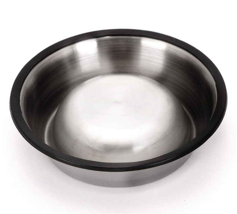 New Seller Pet Bowl Stainless Steel Dog Feeding Bowl Simple Pet Food Bowl